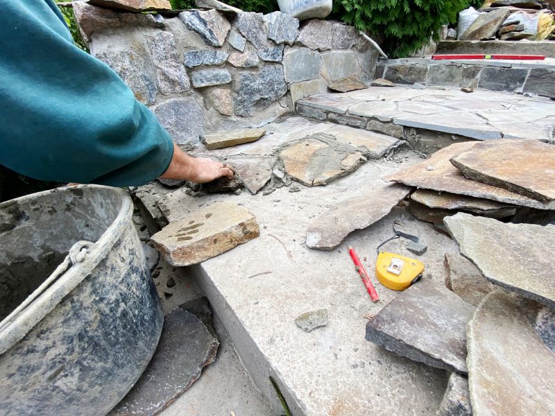 Bluestone Patio Installation