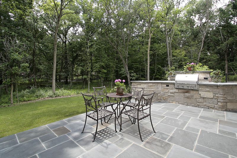 Bluestone Patio with Seating Area